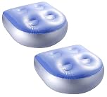 LATERN 2Pcs Inflatable Booster Seat, Hot Tub Cushion Spas Booster Seat Back Pad with 4Pcs Suction Cups for All Spas and Hot Tubs (47 x 37cm)