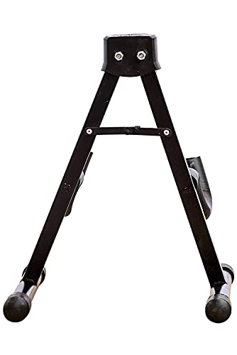 Image of Nilapro- Adjustable Folding Guitar Stand, A-shape, Fully Assembled - For School Music Program, Concerts & Multiple Users, Black.