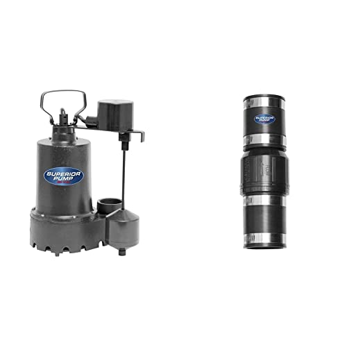 1/3 HP Cast Iron Submersible Sump Pump - Superior Pump 92341