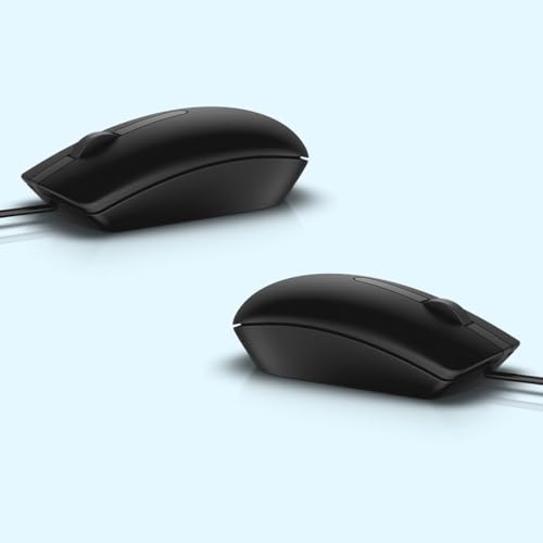Image of Dell MS116 Wired Optical Mouse, 1000DPI, LED Tracking, Scrolling Wheel, Plug and Play