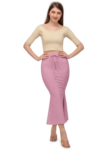 Image of Mehrang Stretchable Saree Shapewear Petticoat for Women, Cotton Blended,Petticoat,Skirts for Women,Shape Wear Dress for Saree