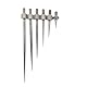 SUXING Nadel Messeinsätze für Messuhren,Messeinsatz Stahl abgerundet R 0.15 mm, Stiftlänge 7/13/22/30/40/50 mm, Gewinde M2.5