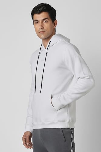 Image of Van Heusen Men's Hooded Neck Relaxed Fit Full Sleeve Sweatshirt | Trendy Hooded Neckline | Laid Back Look