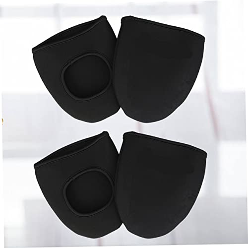 2 pares de cubrezapatos para bicicleta con soporte para teléfono, calentadores de gel, cubre zapatos para ciclismo de ruta, cubrezapatos para pedales y asiento, cubrezapatos exteriores para bicicleta con luces delanteras y traseras recargables miniatura 4