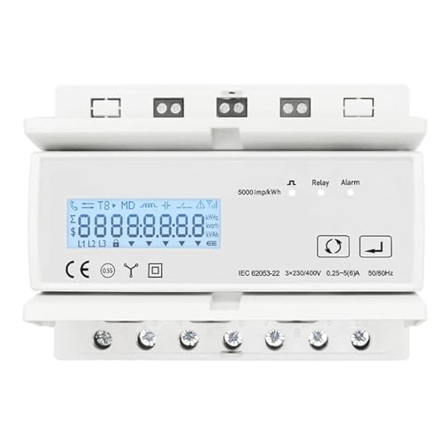 Compteur d'énergie triphasé contre les factures d'électricité excessives