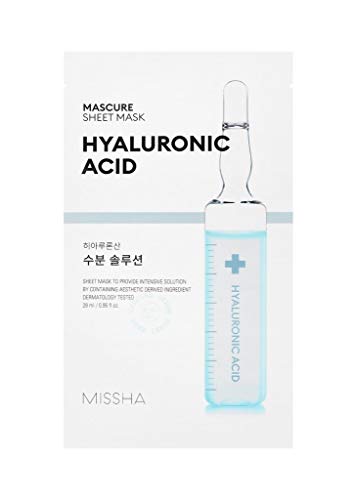 Preisvergleich Produktbild MISSHA Mascure Hydra Solution Sheet Mask HYALURONIC ACID Gesichtsmaske 1 Stück
