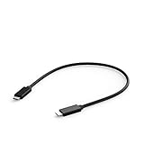 Cable de 25 Centimetros 20V/5A de 100 Watios de Potencia USB 3.1 Gen 2 con Conectores USB-C a USB-C. Chip E-Marker IC con una Velocidad de Transferencia de hasta 10Gbps y Power Delivery (PD) de hasta 100 Watios. Tambien compatible con DisplayPort Alternate Mode (DP Alt Mode).