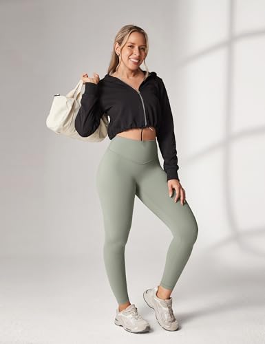 Image of UNISSU Hugcurve No Front Seam High Waisted Workout Leggings for Women Buttery Soft Yoga Pants Gym Athletic Tights - 25''