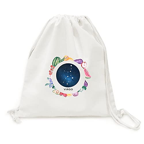 Sac pliable Virgo Constellation à sangle, cabas écologique résistant pour fruits et légumes