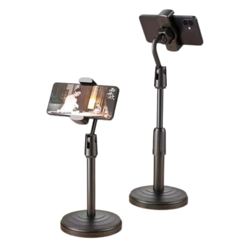 Suporte De Mesa Para Celular Universal Articulado Estabilizador Regulagem De Altura Rotação Giro 360