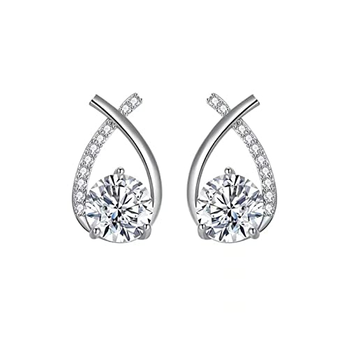 Boucles d'oreilles tragus en forme de goutte et zircone cubique brillante