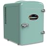 Frigidaire EFMIS129 MINT Mini Personal Fridge Cooler 1 Gal Capacity fits Six Cans Includes Plugs for Home Outlet DC Charger 984 D x 709 W x 1035 H
