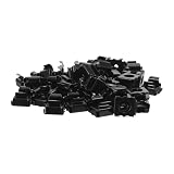 100 Stück Käfigmutter M4 mit Federclip, Eisen Vernickelt, Schwarz