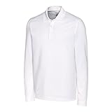 Cutter & Buck Mens 35+UPF, Long Sleeve Advantage Polo Shirt, White, XX-Large US
