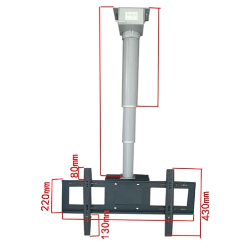 Support TV motorisé électrique réglable mur et plafond 26-70" - 3