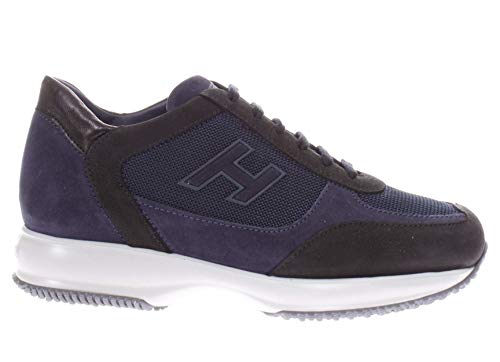  Hogan Interactive H Flock da Uomo Uomo Blu/Nero 6 Taglia Europea : 39.5