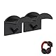 thirei Kopfhörer Ständer, 2 Stücke ohne Bohren Headset Halterung, Kopfhörer Haken Wandhalterung, für Gaming Headset, Kopfhörer Halter, Breite 2,5 cm, Schwarz