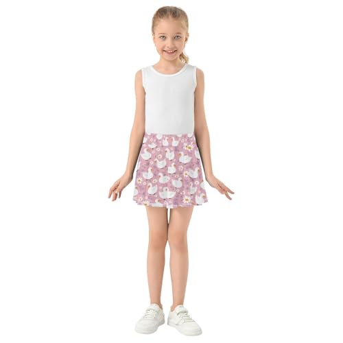 Girls Skorts High Waist Athletic Skirts with Shorts Duck Stretchy Teens Performance Tennis4