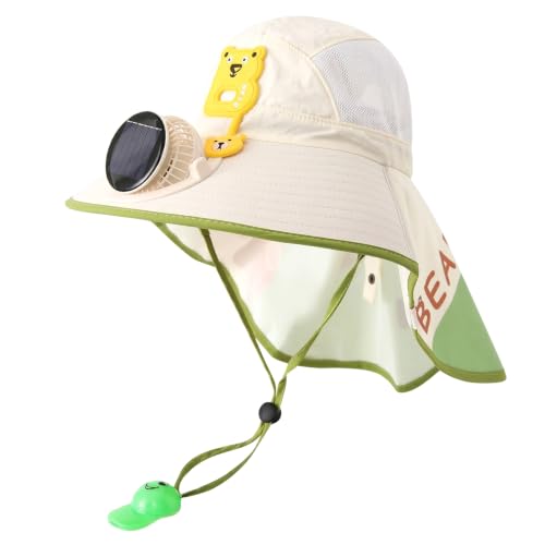 Chapeau de soleil enfants ventilateur portable USB casquette été respirante 2-9 ans