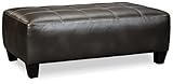 Signature Design by Ashley Nokomis Oversized Tufted Accent Ottoman, Dark Gray