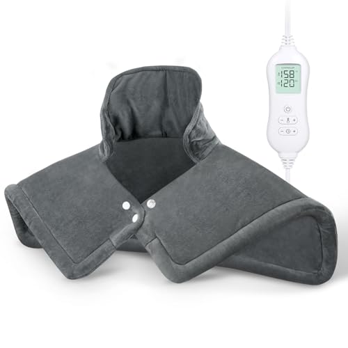 NOWWISH-Heating-Pad-for-Neck-and-Shoulder-Pain-Relief-Fast-Heating-Auto-Shut-Off-Valentines-Day-Gifts-for-Her-Him-Birthday-Gifts-for-Women-Men-Mom-Dad-Wife-Husband-Grey-17x23 NOWWISH Heating Pad for Neck and Shoulder Pain Relief Fast Heating Auto Shut Off Valentines Day Gifts for Her Him Birthday Gifts for Women Men Mom Dad Wife Husband Grey 17×23