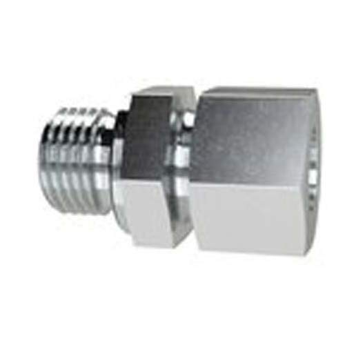 RIEGLER GE111628LSTUNF - Racor atornillado recto (acero galvanizado, 1-1/16 UNF, 160 bar, tubo de 28 mm)