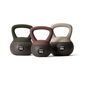 Soft Kettlebells with Cushioned Impact-Resistant Base and Anti-Slip, Wide-Grip Handle for Home Workouts, Weightlifting, and Full Body Strength Training