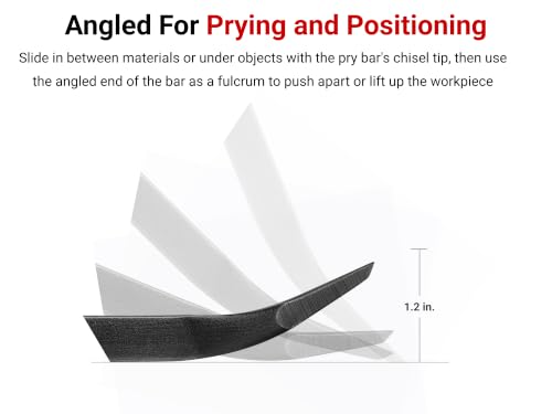 Image of TEKTON 36 Inch Angled End Handled Pry Bar | LSQ42036 | Made in USA