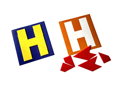 Image of Creative's Thinking Puzzles H Letter, Puzzle Game for Kids, Educational Brain Teaser & Logic Game, Problem Solving, Visual Perception & Spatial Reasoning, Learning Activity Games for Kids Age 5+