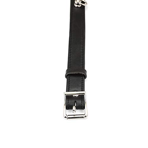 SMspade Kunstleder Kragenchoker schwarz für Männer Frauen Cosplay