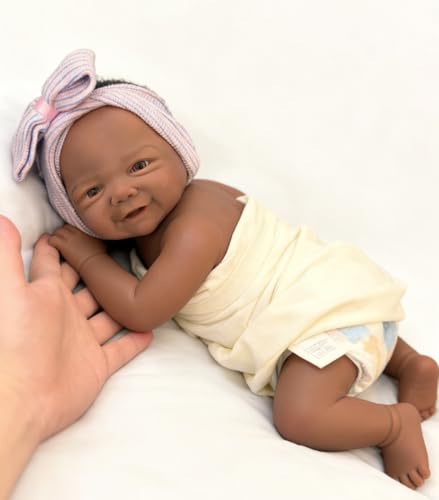 Muñeca Reborn Silicona 46 cm Peso 6.5 lb miniatura 6