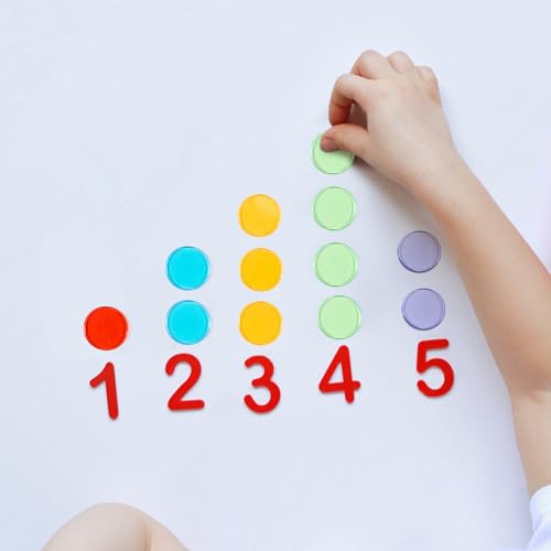 image for Sukh 500pcs Bingo Chips for Bingo Games Colored Bingo Markers Chips Lo