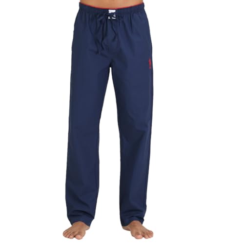 Image of U.S. POLO ASSN. Men I690 Comfort Fit Solid Cotton Casual Style Lounge Pants