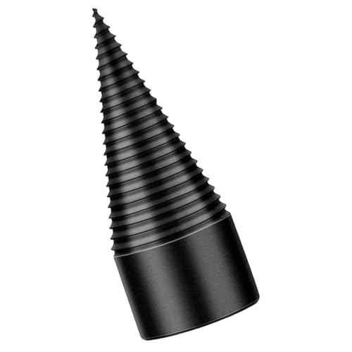 KONTONTY broca para partir madera brocas helicoidales broca de vástago hexagonal registro rajadora de troncos astillador de troncos broca para madera herramienta cortadora de troncos Black