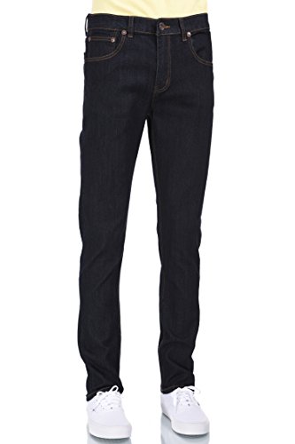 Men Eagle Blue Stretch Slim fit Dark Indigo Blue Denim Twill Pant Size 30-38