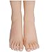 SZLYTYUN A Pair of Silicone Female feet Models Realistic Life Size Silicone Model feet for displaying Shoes Jewelry Sandals Socks and Art Sketches etc.