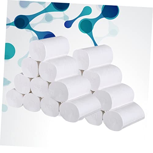 24Pcs Paper Towels For Home Original Wood Pulp Paper Coreless Paper Towels Toilet Paper Tissue Roll Paper Wood Pulp Paper Household White Thicken Tissue Paper #TOP3