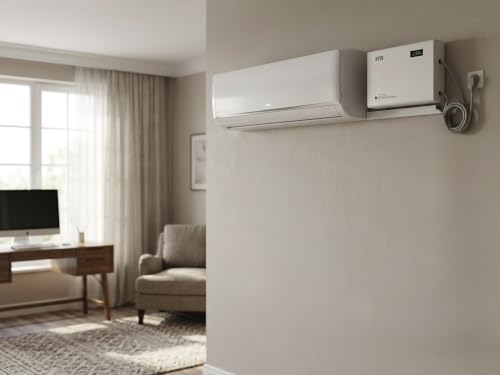 Image of IFB IVS 1704 IA Slim Electronic Voltage Stabilizer for 1.5 Ton AC, 130V-300V, 12 Amps, White, Metal, Wall Mount Digital Display