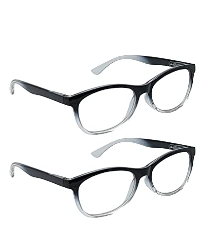 MintWrx One Read One Power Fits All-Powerful Flex Focus Auto-Adjusting Optics Eyeglasses Power Range 0.5X to 2.5X (Pack of 2) (Round)