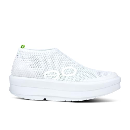 OOFOS OOmega Chukka Recovery Shoe, White - Women’s Size 102