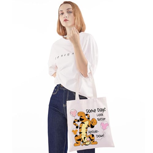 WZMPA Funny Tiger Cosmetic Makeup Bag - Tiger Inspired Gift, Zipper Pouch Bag - 23cm x 17cm, Some Days Tiger Tg - Image 4