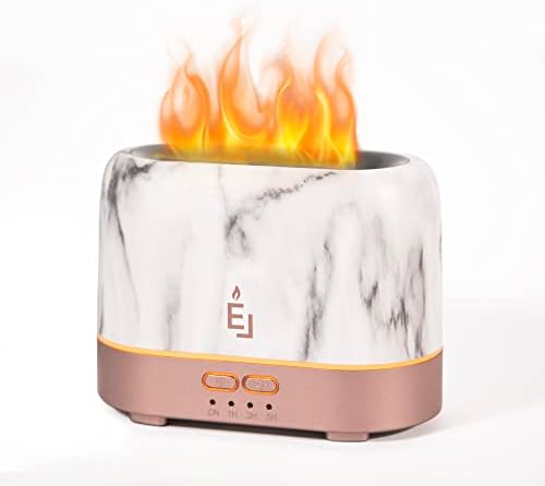 Earnest Living Essential Oil Diffuser White Ceramic Diffuser 250ml Timers Night Lights and Auto Off Function Home Office Aromatherapy Diffusers for Essential Oils