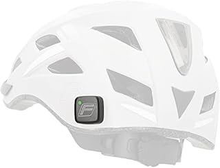 FISCHER Crash-Sensor FIND.U, Sturzmelder, 2,5 x 2,5 cm, USB-Ladefunktion, Alarm-LED und Status-LED, aus Kunststoff, mit Lithium-Ionen-Akku, Befestigung mit 3M-Klebepad, für Fahrrad, Skifahren & Reiten