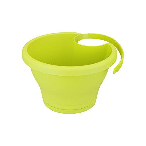 elho Corsica Drainpipe Clicker Fioriera, Verde Lime, 24 cm