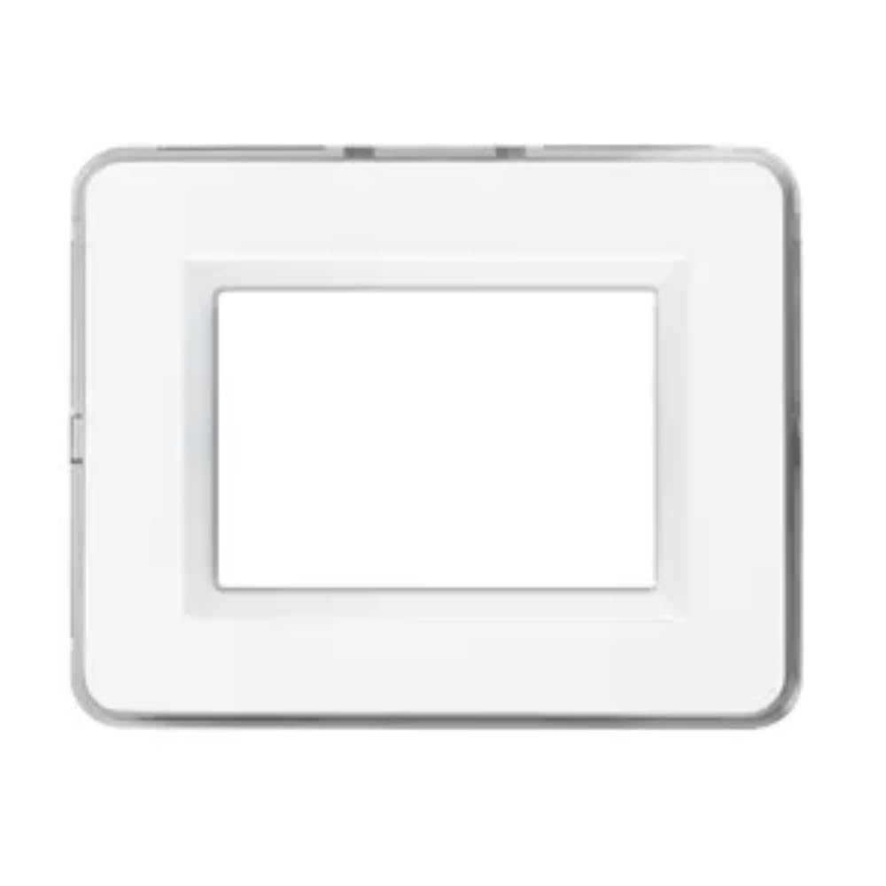 Placca Ave 44P03B "​Personal 44" 3 Moduli Bianco Lucido Ral 9010