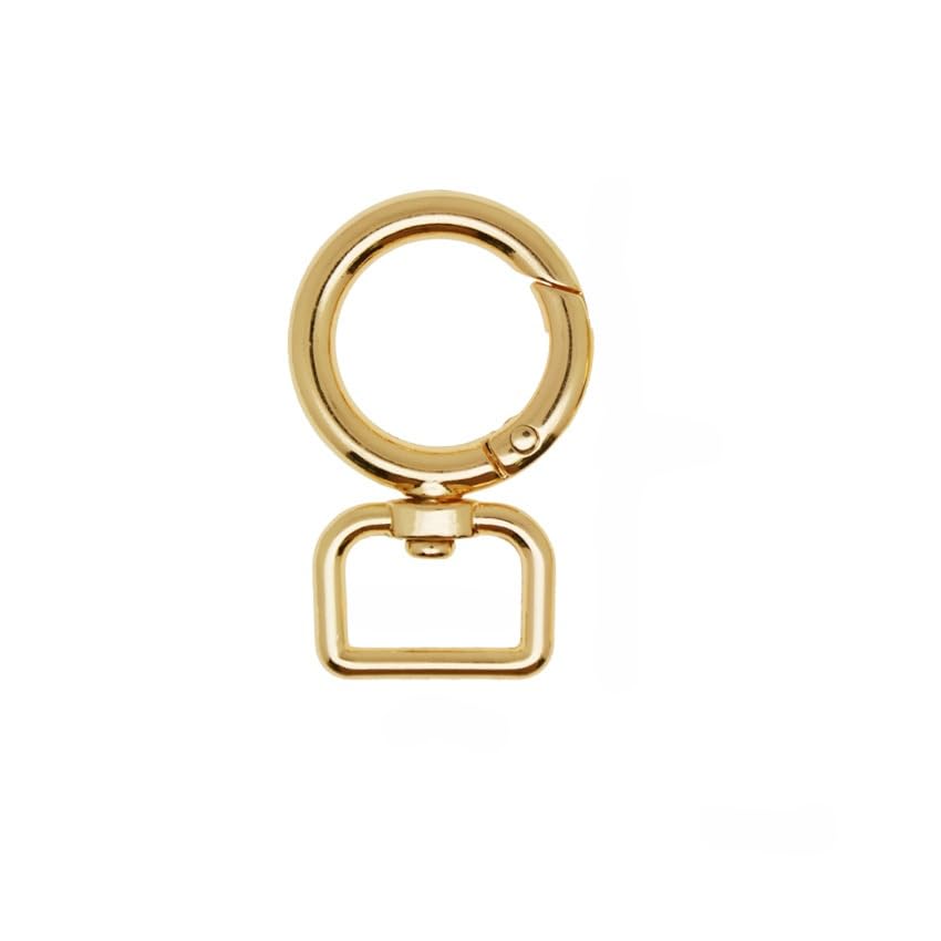 Swivel Clasps Hook, Snap Hook Swivel Clasp 9-25mm Multicolor 60 pcs(16mm Light Gold)