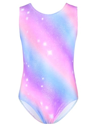 Image of TENVDA Girl's One Piece Swimsuit Sparkle Sleeveless One-Piece Bathing Suits Swimwear for Kids 2-12 Years Old