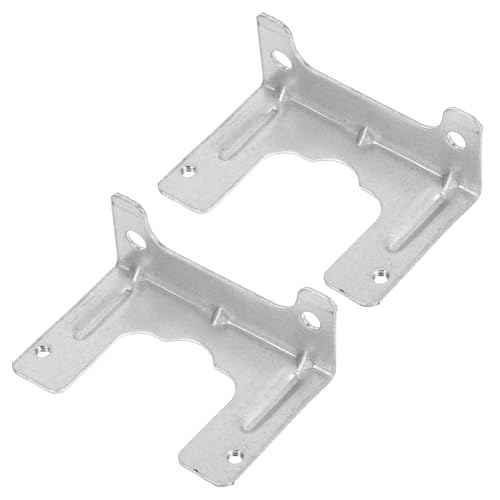 Yardenfun Soporte para Ventilador de Hierro 2 Piezas, Kit de Instalación y Repuesto para Motor de Ventilador de Pared, Sistema de Montaje para Ventiladores Oscilantes y Eléctricos,