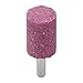 Red Corundum Cup Grinding Wheel With 6Mm Shank, Cylindrical Head Abrasive Mounted Stone For Rotary Power Tools, For Metal, Wood And Jade Surfaces Grinding In Industrial And DIY Applications(C)