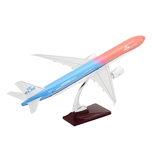 Maqueta de avión 777 KLM 47cm de resina para coleccionistas y amantes del modelismo